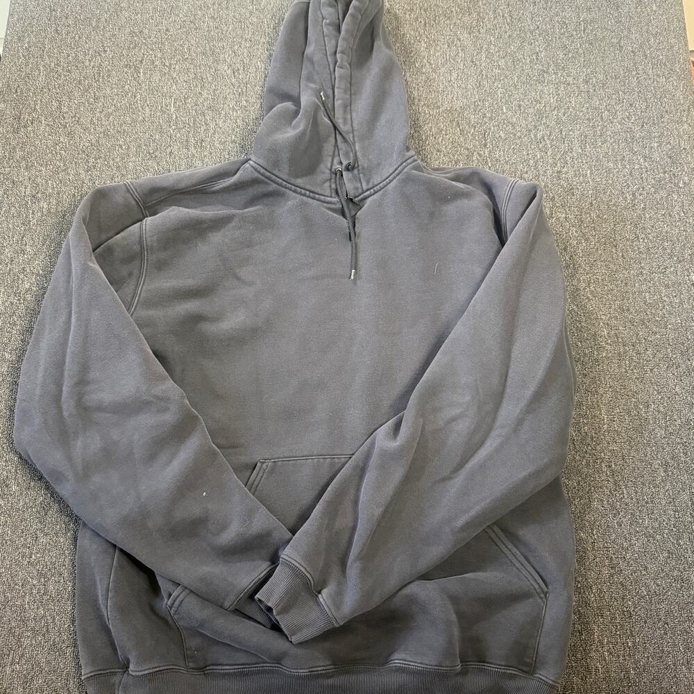 Vintage Y2K Carhartt Workwear Black Faded Hoodie Pullover Sweatshirt XL Tall